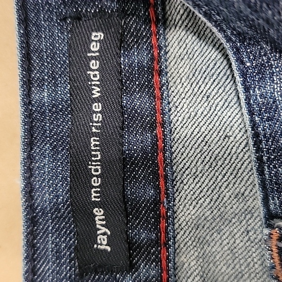 paperdenim&cloth, Size 30 (10) Jayne Medium Rise Wide Leg Blue Jeans - Picture 15 of 16